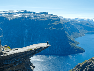 Felsenlandschaft in den Fjorden Norwegens