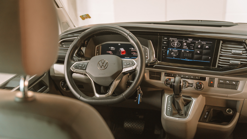 VW California Ocean steering wheel